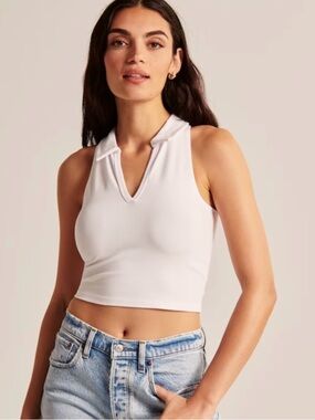 White Abercrombie Top